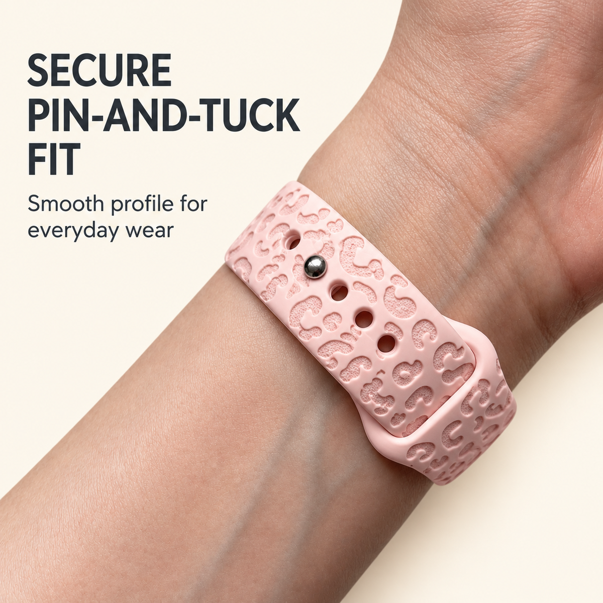 Leopard Apple Watch Strap, Engraved Silicone Watch Band Parent Listing Accessories Gifts UK