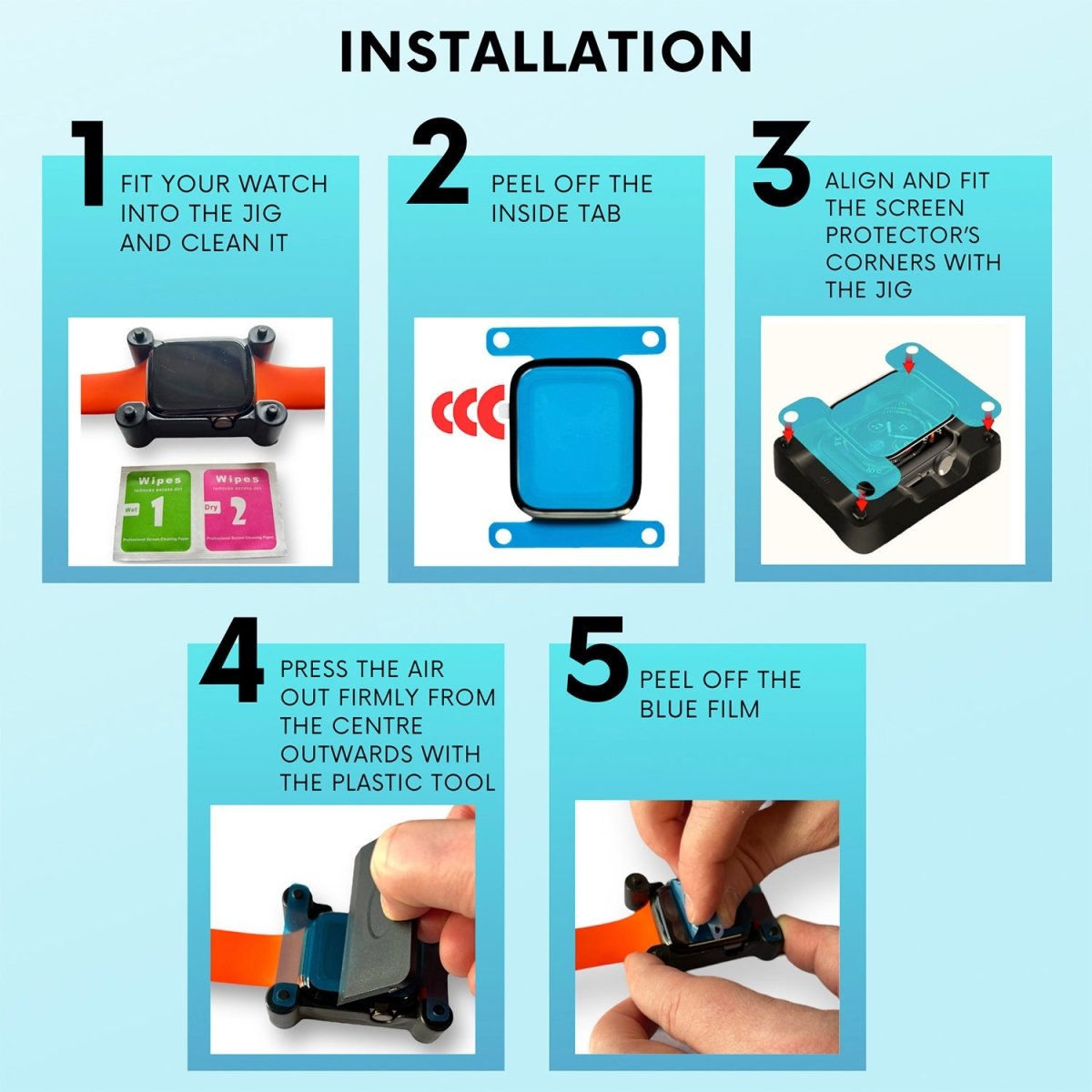 3D Screen Protector For Apple Watch 4 5 6 SE 7 8 9 ULTRA 2 Anti-Scratch Easy Fit Accessories Gifts UK