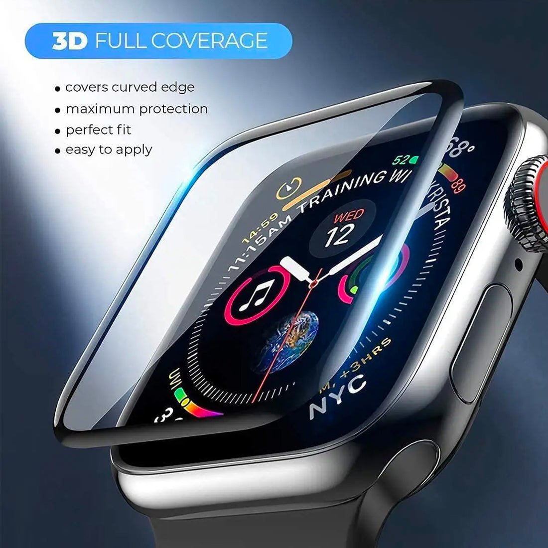 3D Screen Protector For Apple Watch 4 5 6 SE 7 8 9 ULTRA 2 Anti-Scratch Easy Fit Accessories Gifts UK