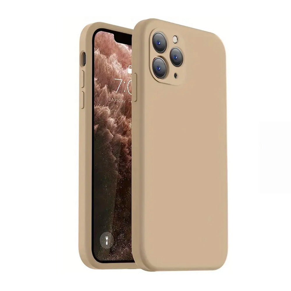 Nude Shockproof Silicone Phone Case For iPhone - From iPhone XR To 15