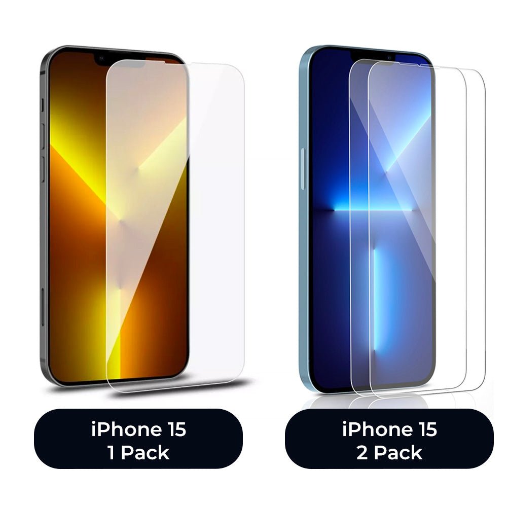 Screen Protector For iPhone Tempered Glass 2 pack For iPhone 14 13 12 11 X XR XS Mini Pro Screen Protectors iPhone 15 Accessories Gifts UK
