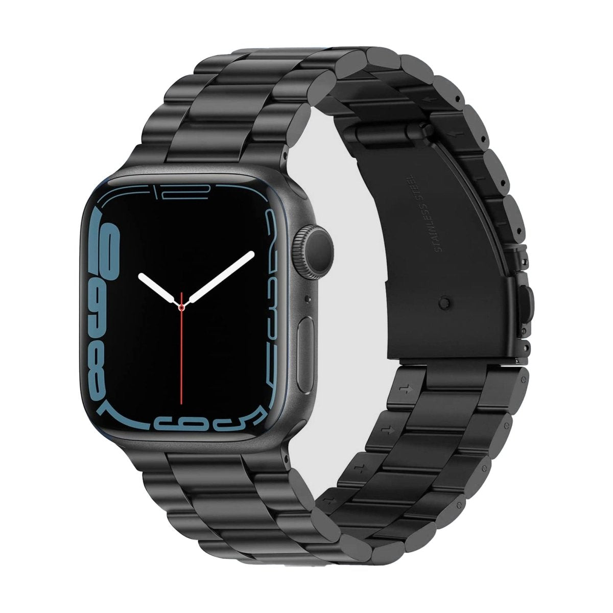 Stainless Steel Watch Strap For Apple Watch Stainless Steel Black 38 / 40 / 41mm Accessories Gifts UK