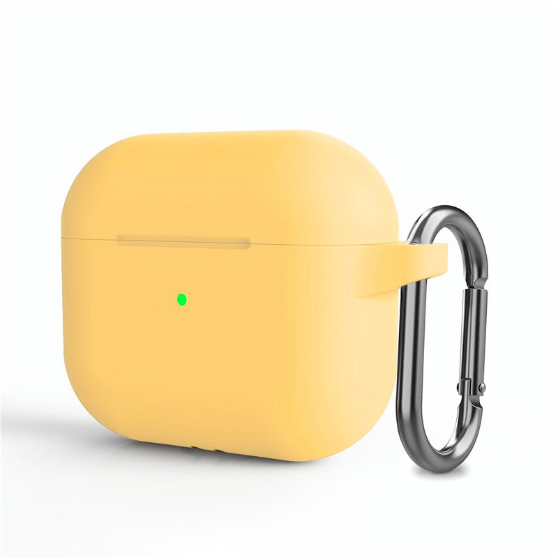 AirPods Silicone Case Cover For AirPods Pro, AirPods Pro 2, AirPods 1st & 2nd Generation, and AirPods 3rd Generation AirPods Cases Soft Yellow AirPods 3rd Generation Accessories Gifts UK