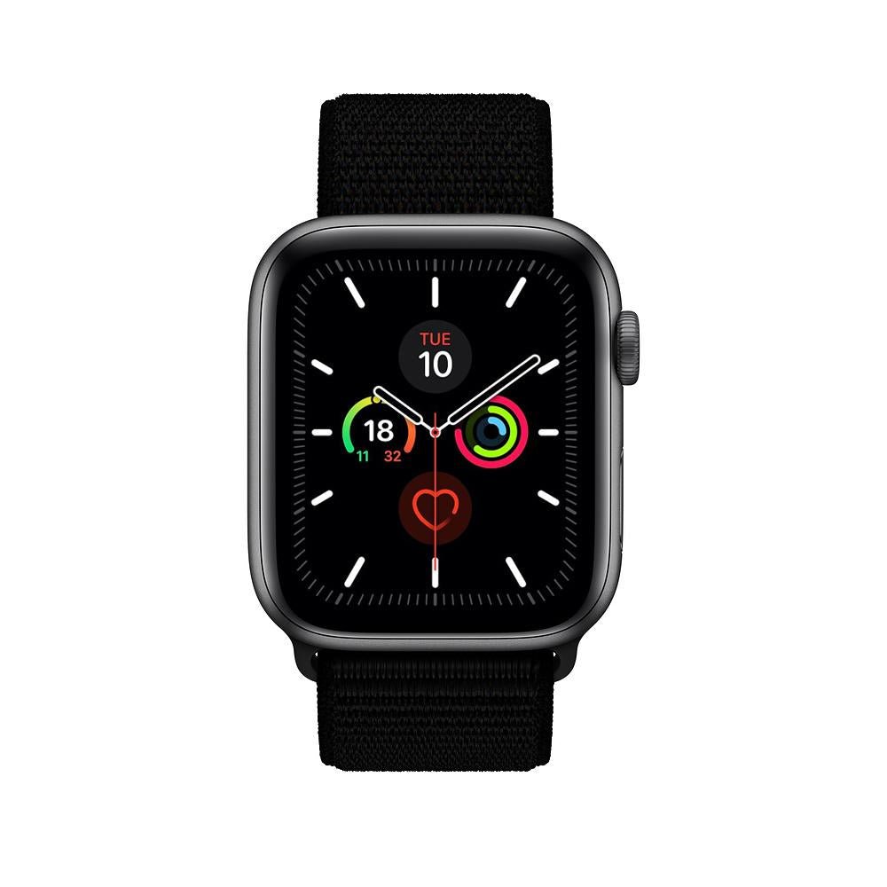 Black Nylon Loop for Apple Watch Nylon Loop Accessories Gifts UK