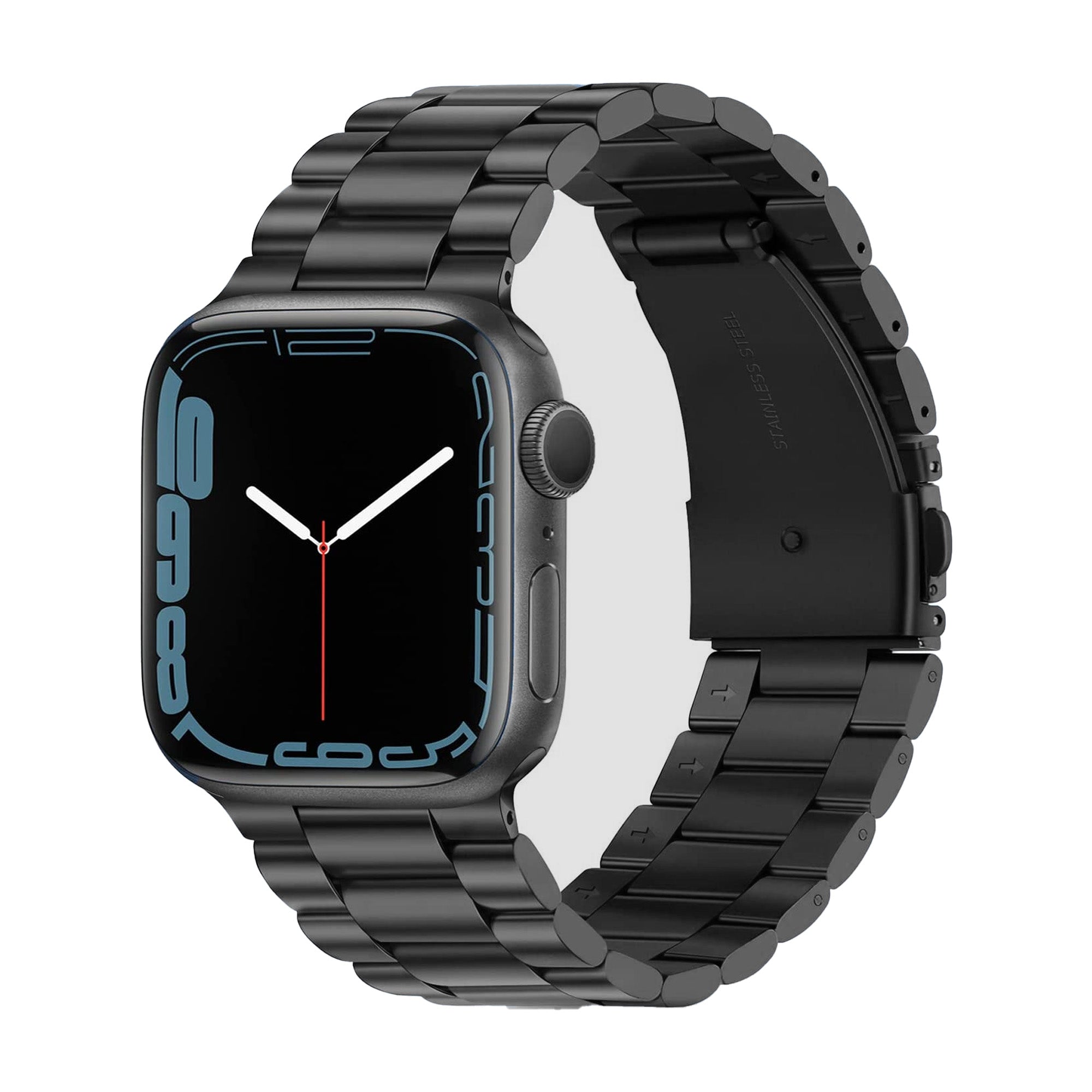 Black Stainless Steel Watch Strap For Apple Watch Stainless Steel 38 / 40 / 41mm Accessories Gifts UK