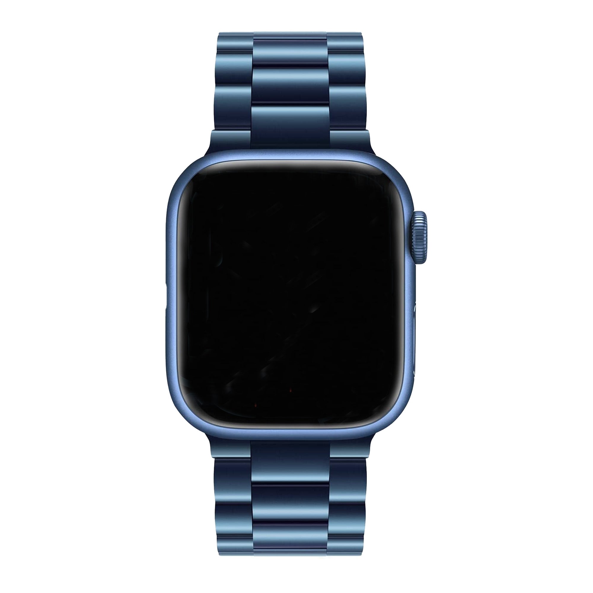 Blue Stainless Steel Watch Strap For Apple Watch Stainless Steel Accessories Gifts UK