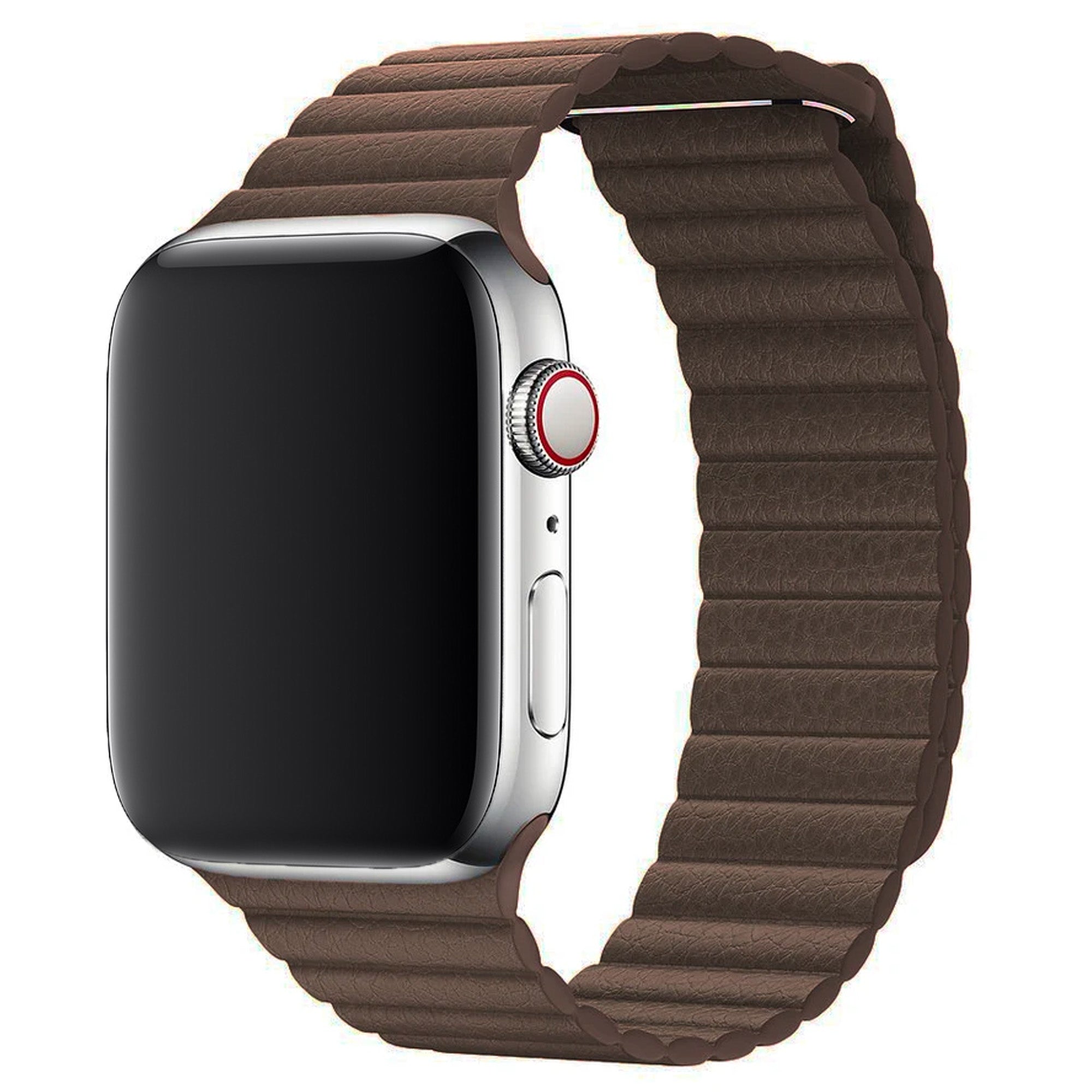 Brown Genuine Leather Magnetic Loop for Apple Watch 38 / 40 / 41mm Accessories Gifts UK