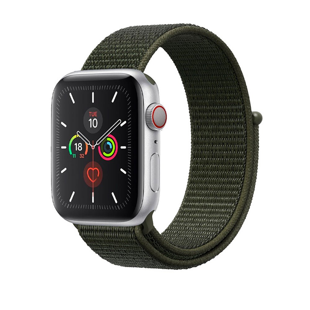 Cargo Khaki Nylon Loop for Apple Watch Nylon Loop 38 / 40 / 41mm Accessories Gifts UK