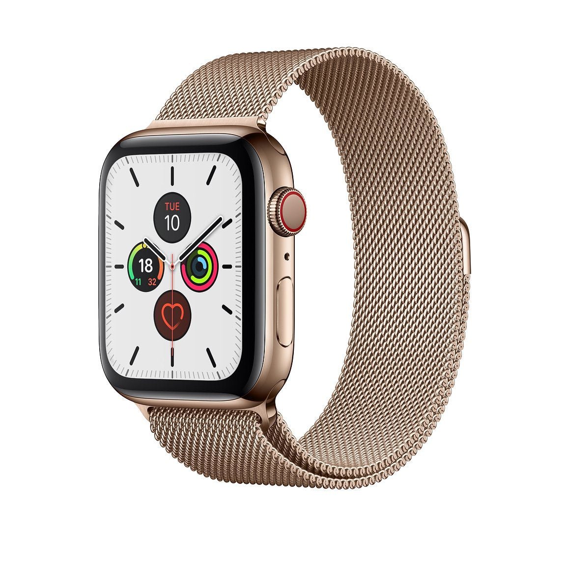 Champagne Gold Milanese Watch Strap Loop For Apple Watch Series 7 6 5 4 3 2 1 & SE Milanese Loop 38 / 40 / 41mm Accessories Gifts UK