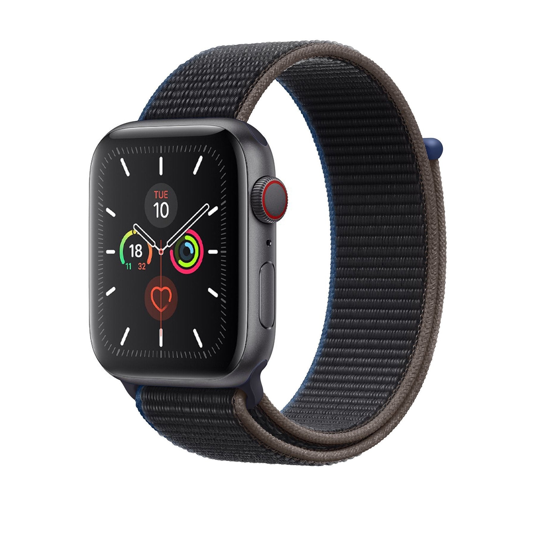 Charcoal Nylon Loop for Apple Watch Nylon Loop 38 / 40 / 41mm Accessories Gifts UK