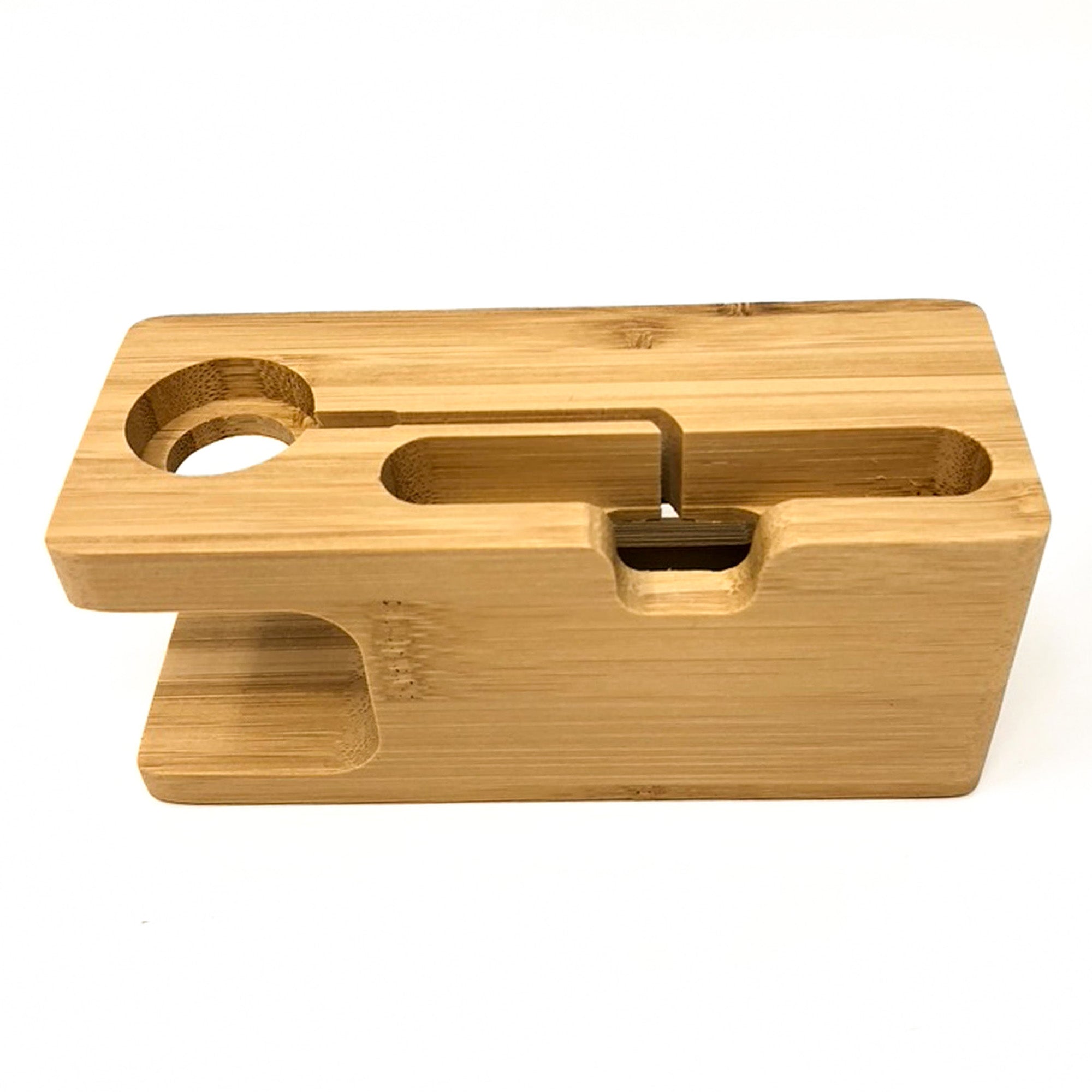 Charging Station Personalised Gift Bamboo Dock For Apple Watch and iPhone Personalised Accessories Gifts UK