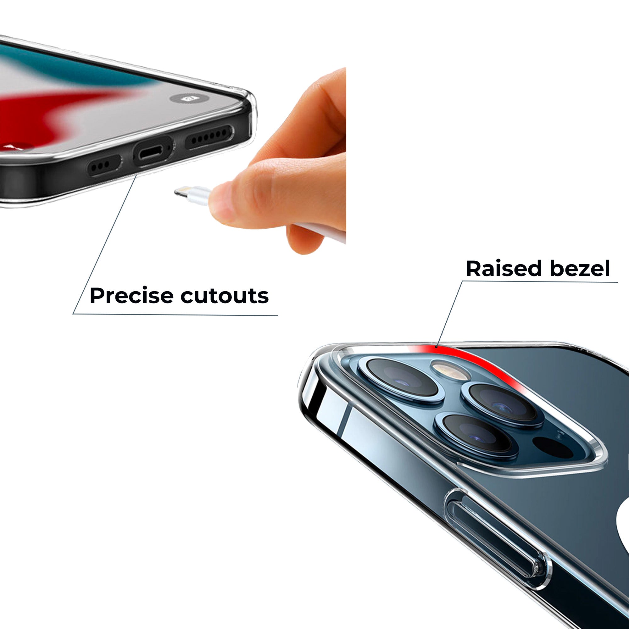 Clear MagSafe Compatible Phone Case For Apple iPhone Phone Cases Accessories Gifts UK