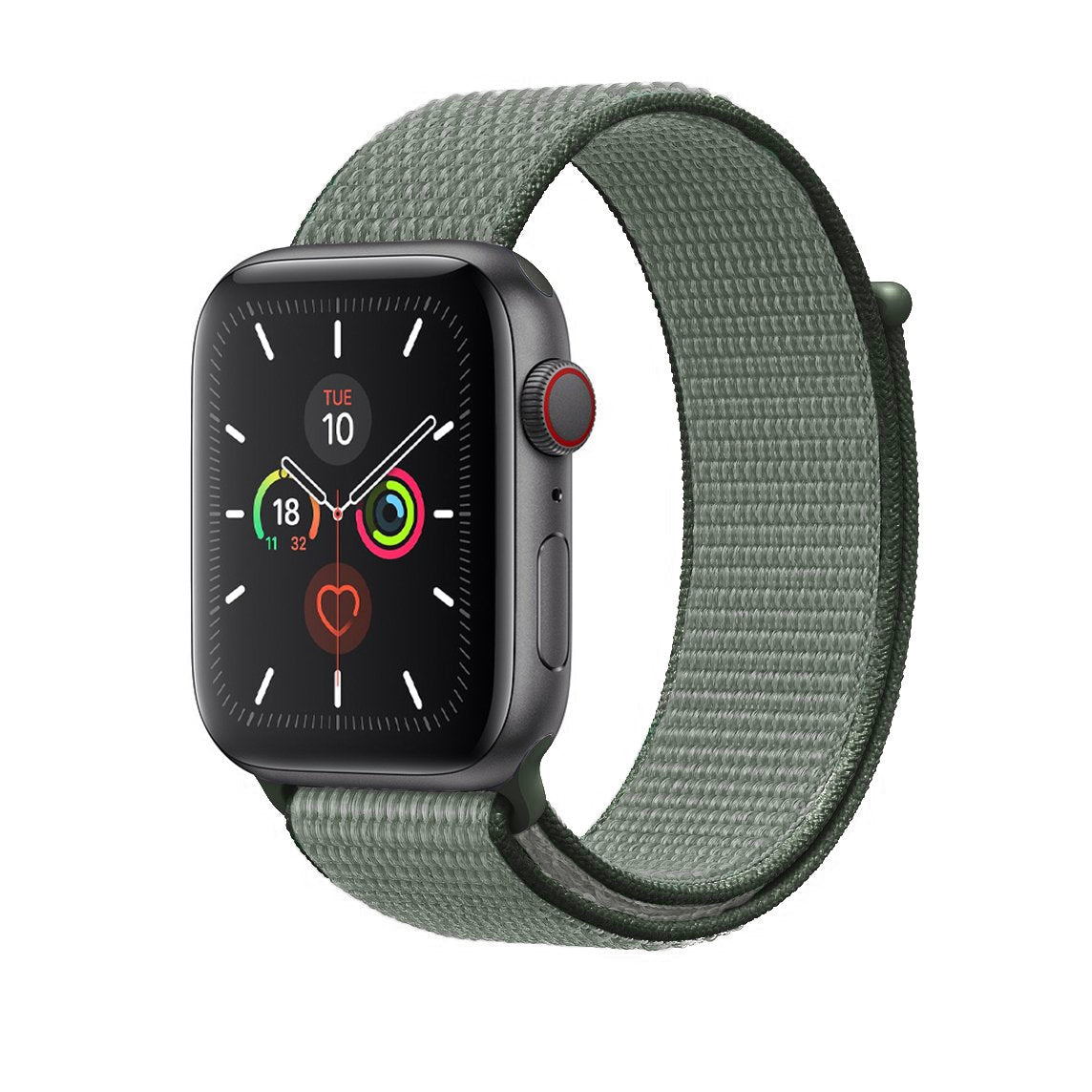 Dark Olive Nylon Loop for Apple Watch Nylon Loop 38 / 40 / 41mm Accessories Gifts UK