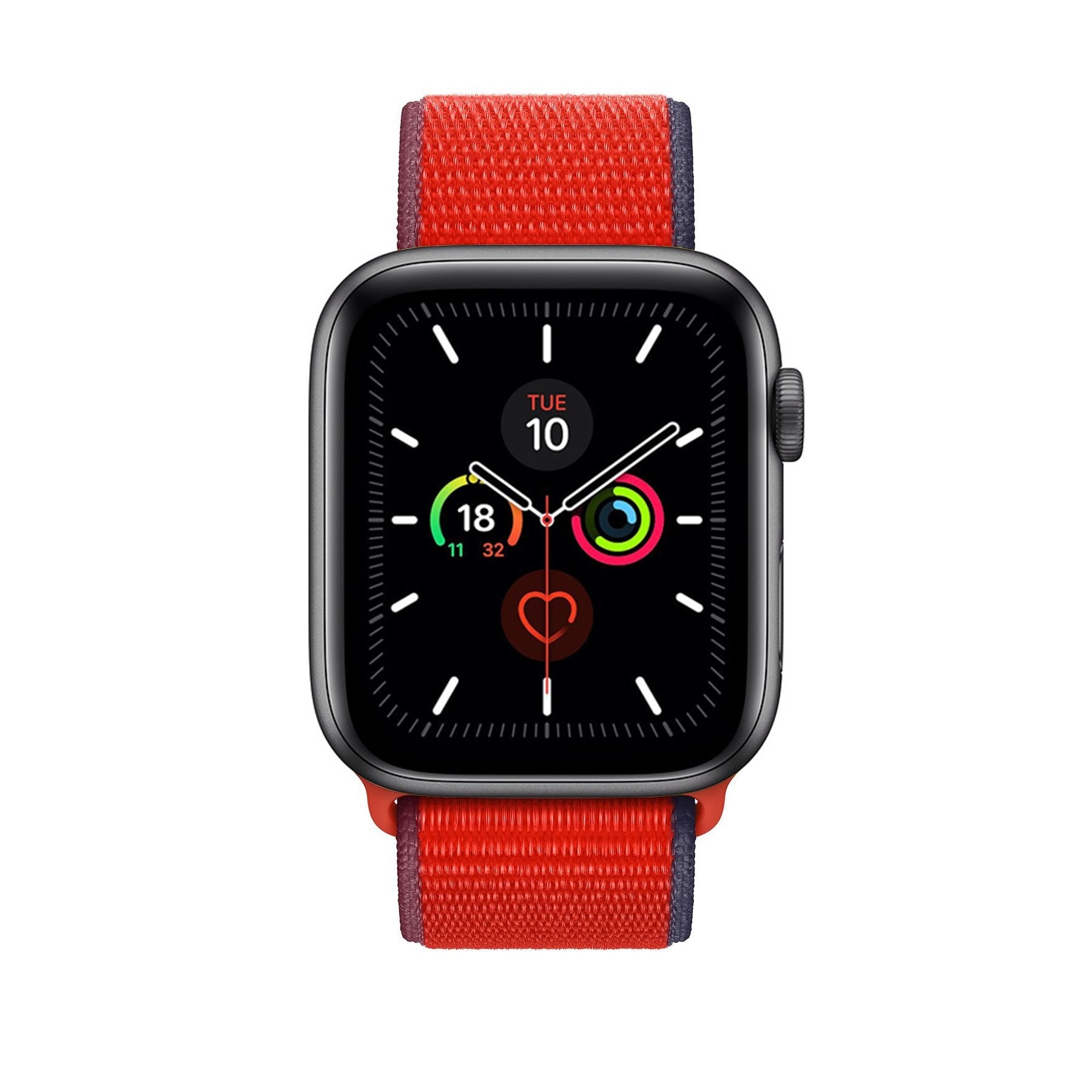Expedition Red Nylon Loop for Apple Watch Nylon Loop Accessories Gifts UK