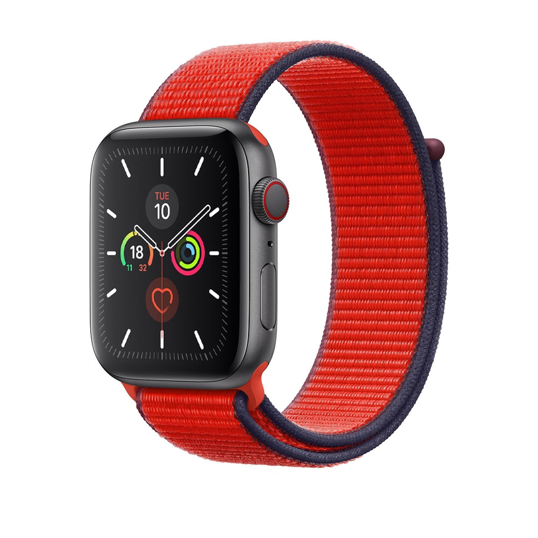 Expedition Red Nylon Loop for Apple Watch Nylon Loop 38 / 40 / 41mm Accessories Gifts UK