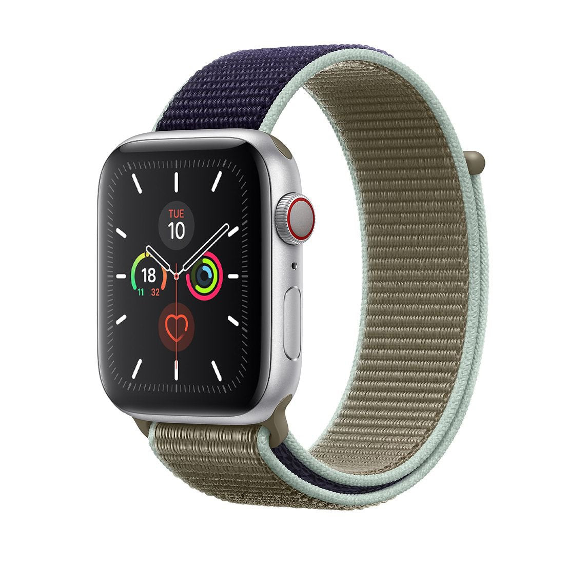Khaki / Navy Nylon Loop for Apple Watch Nylon Loop 38 / 40 / 41mm Accessories Gifts UK