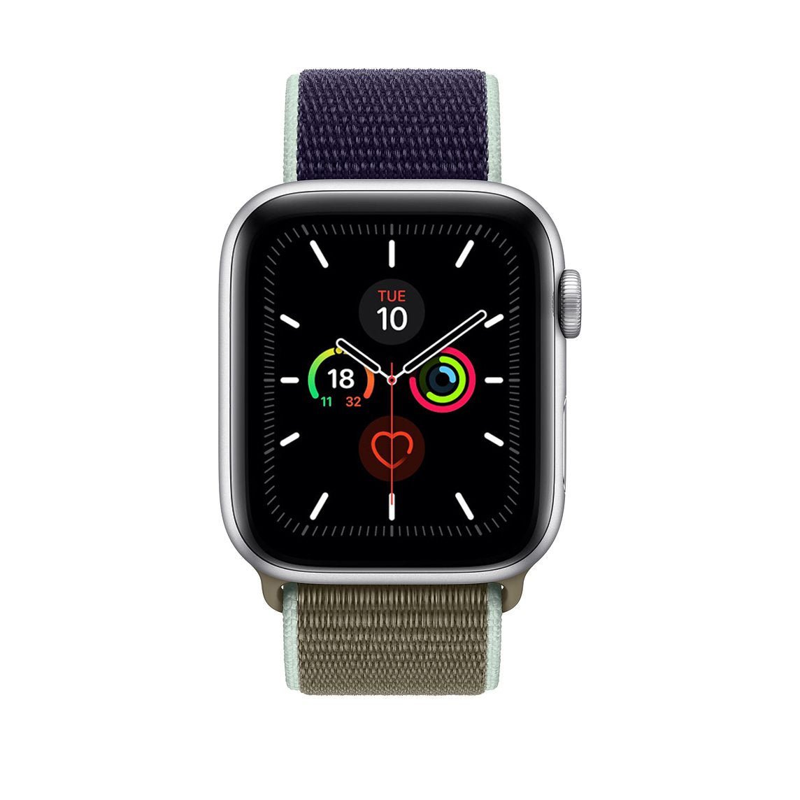 Khaki / Navy Nylon Loop for Apple Watch Nylon Loop Accessories Gifts UK