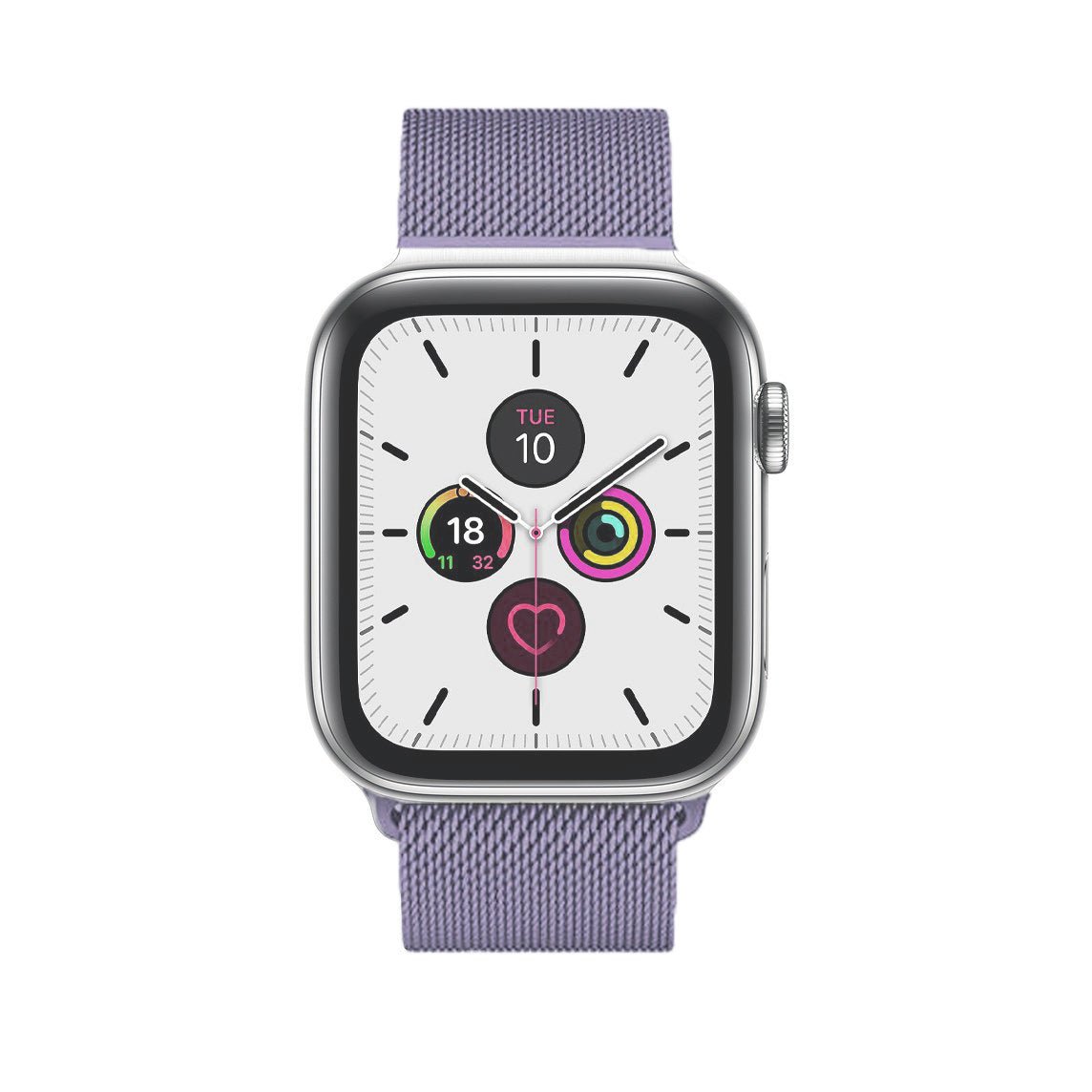 Lavender Milanese Watch Strap Loop For Apple Watch Series 7 6 5 4 3 2 1 & SE Milanese Loop Accessories Gifts UK