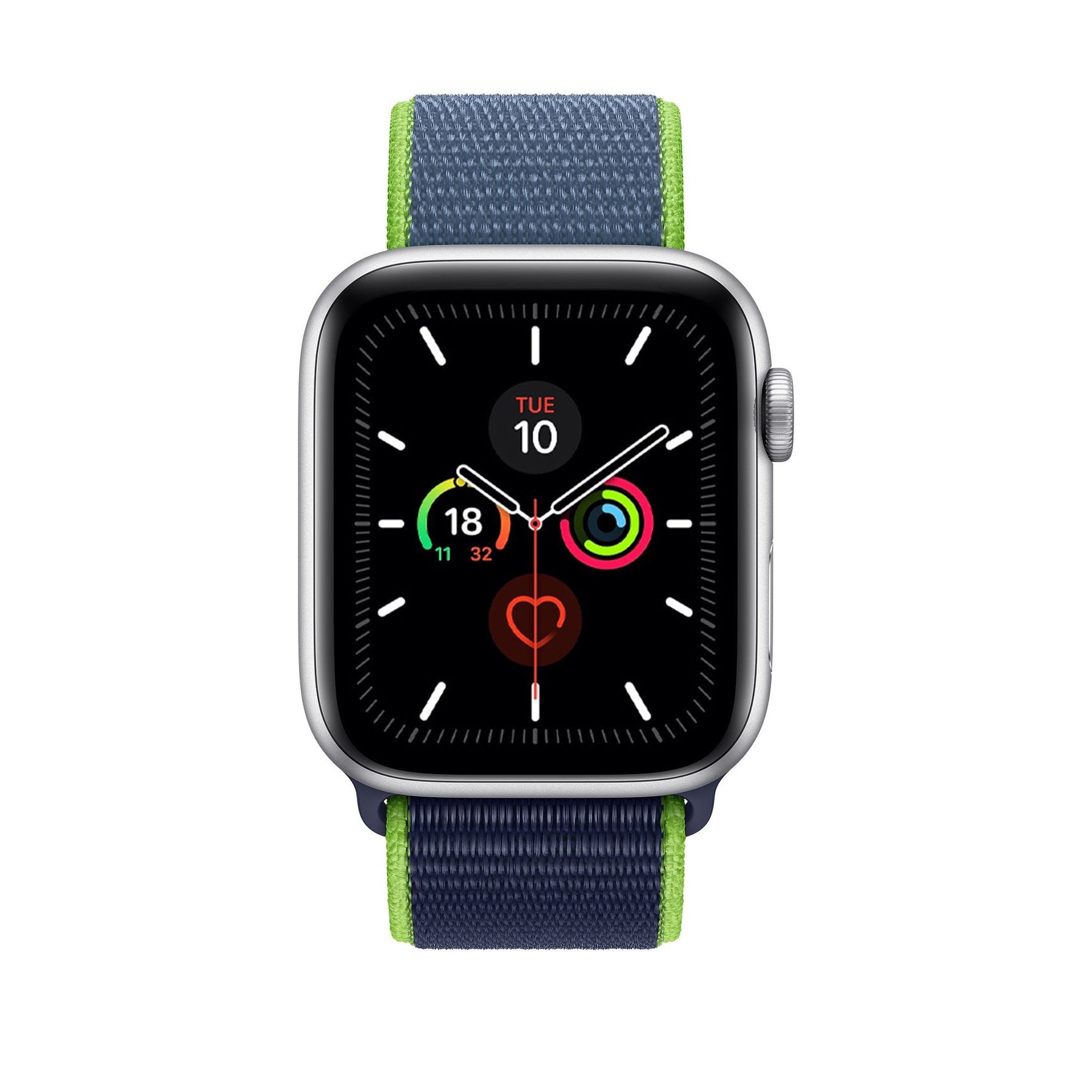 Neon Lime Nylon Loop for Apple Watch Nylon Loop Accessories Gifts UK