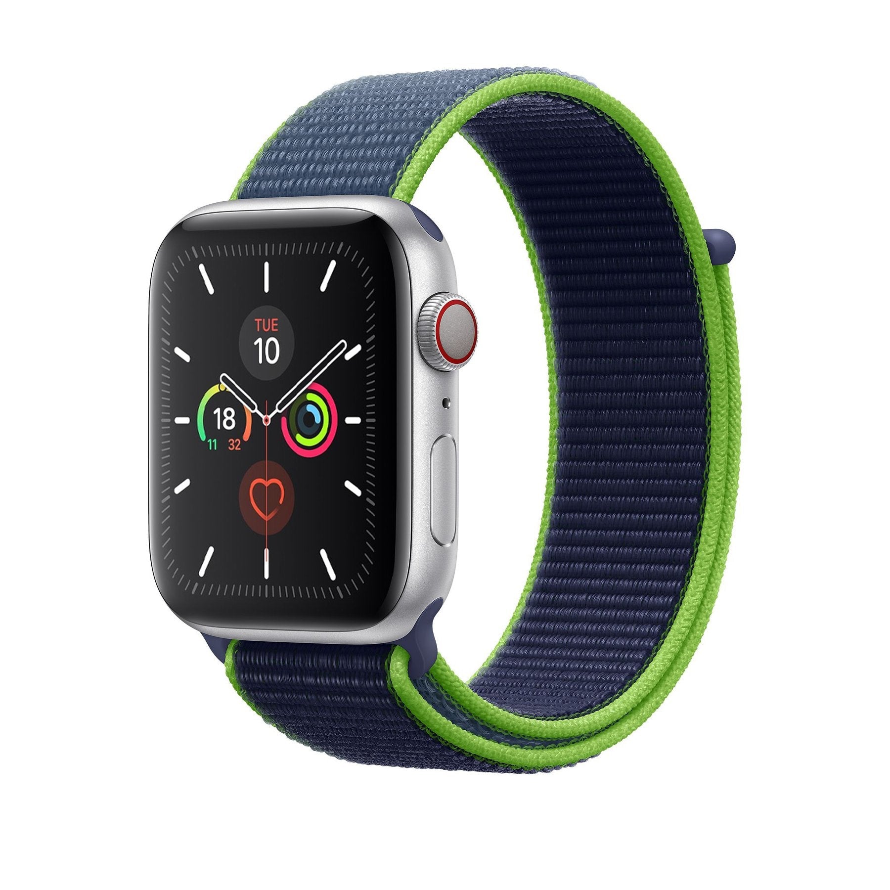 Neon Lime Nylon Loop for Apple Watch Nylon Loop 38 / 40 / 41mm Accessories Gifts UK