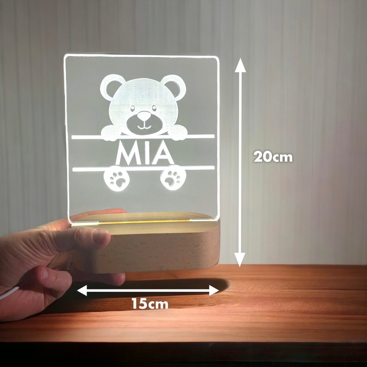 Nursery Decor Night Light Personalised Baby Gifts | Kids Room Decor For Baby Boy Baby Girl | Newborn Gift Custom Light 1st Birthday Toddler Accessories Gifts UK