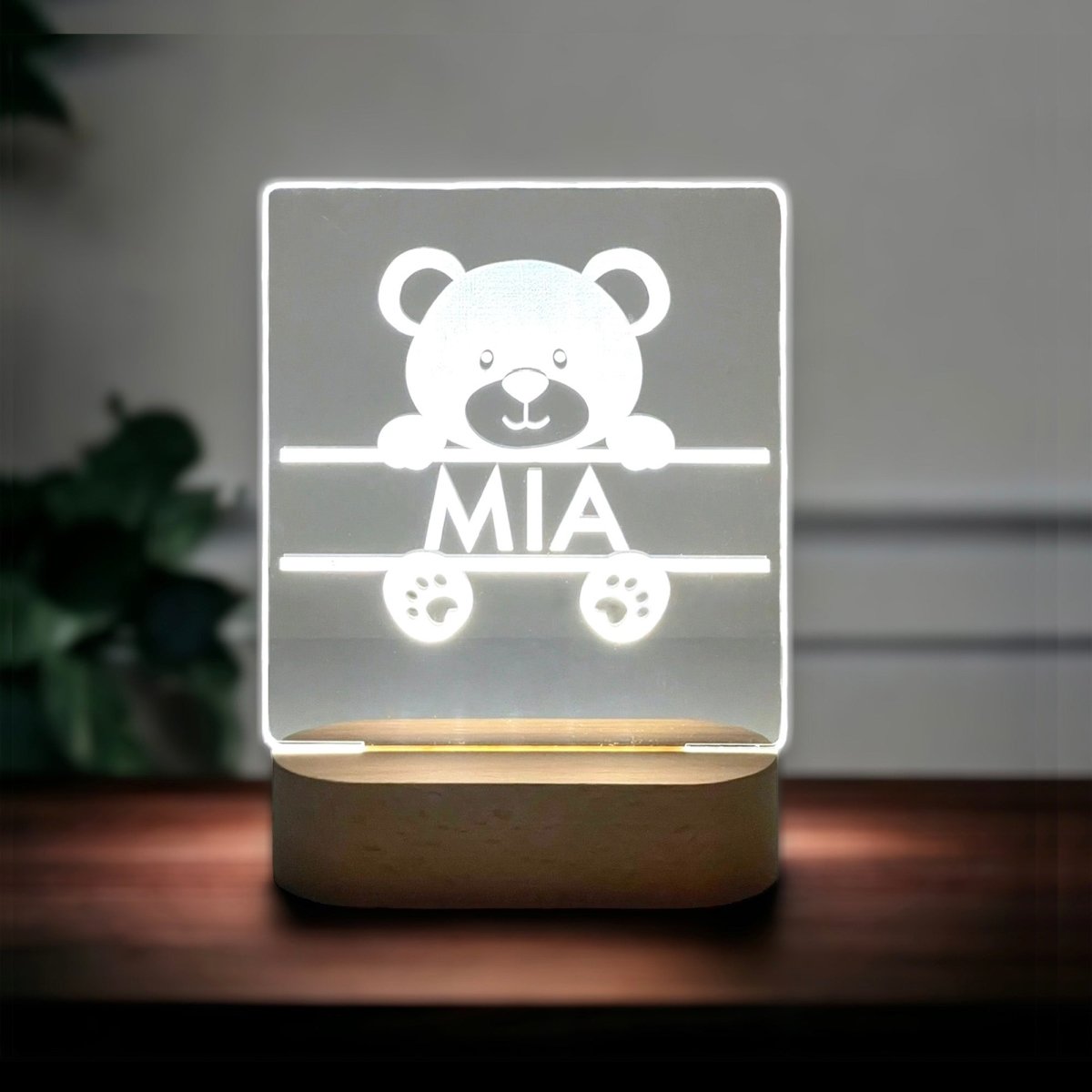 Nursery Decor Night Light Personalised Baby Gifts | Kids Room Decor For Baby Boy Baby Girl | Newborn Gift Custom Light 1st Birthday Toddler No Engraving Accessories Gifts UK