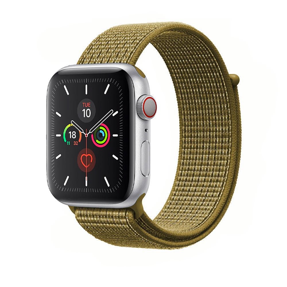 Olive Flak Nylon Loop for Apple Watch Nylon Loop 38 / 40 / 41mm Accessories Gifts UK