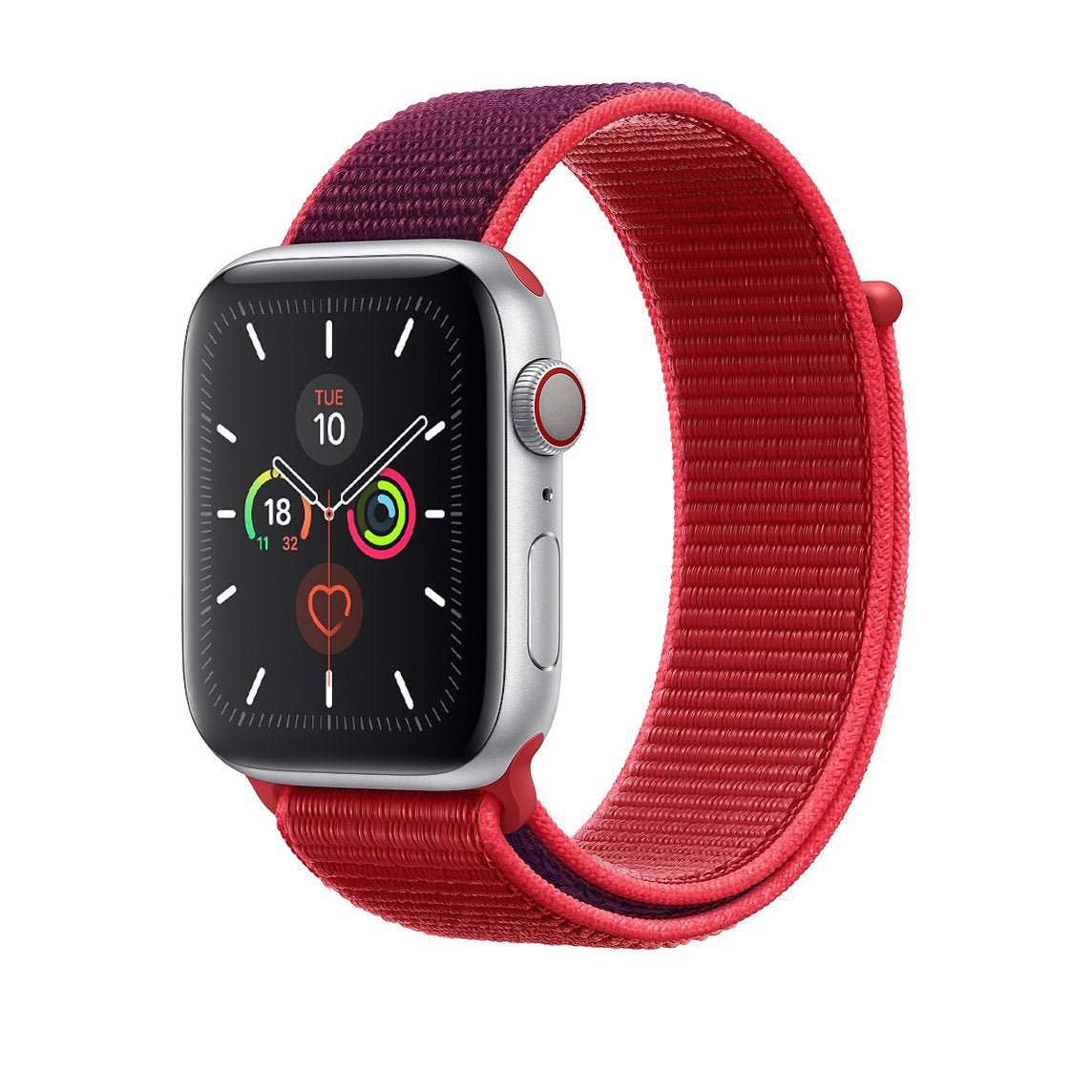 Red Burgundy Nylon Loop for Apple Watch Series 1 2 3 4 5 6 7 8 SE