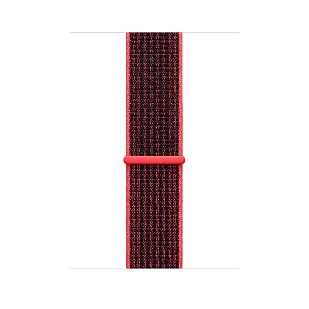 Red/Black Nylon Loop for Apple Watch Nylon Loop Accessories Gifts UK
