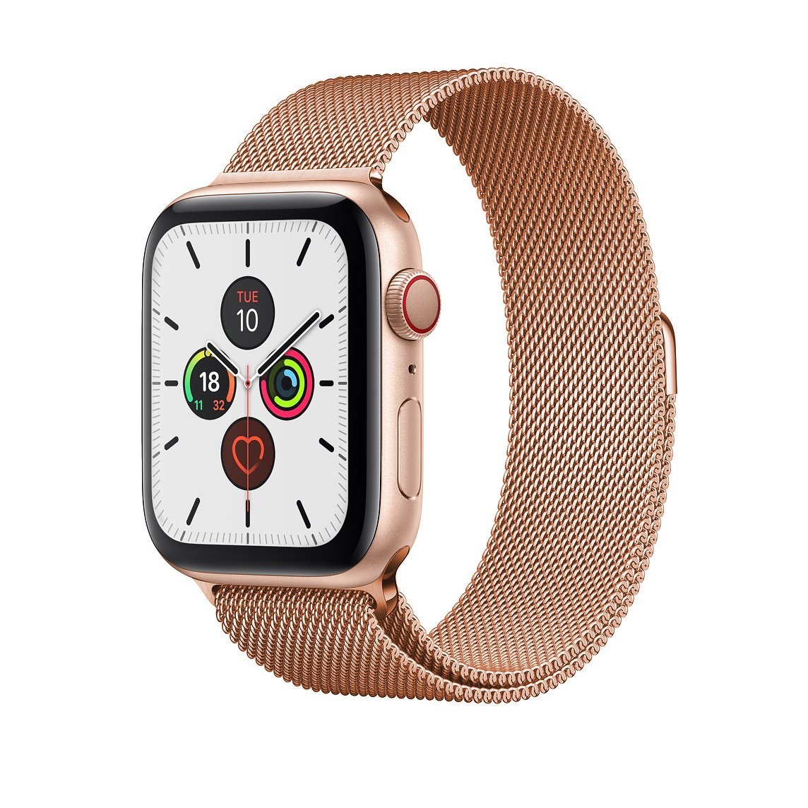 Rose Gold Apple Watch Strap Milanese Loop Replacement