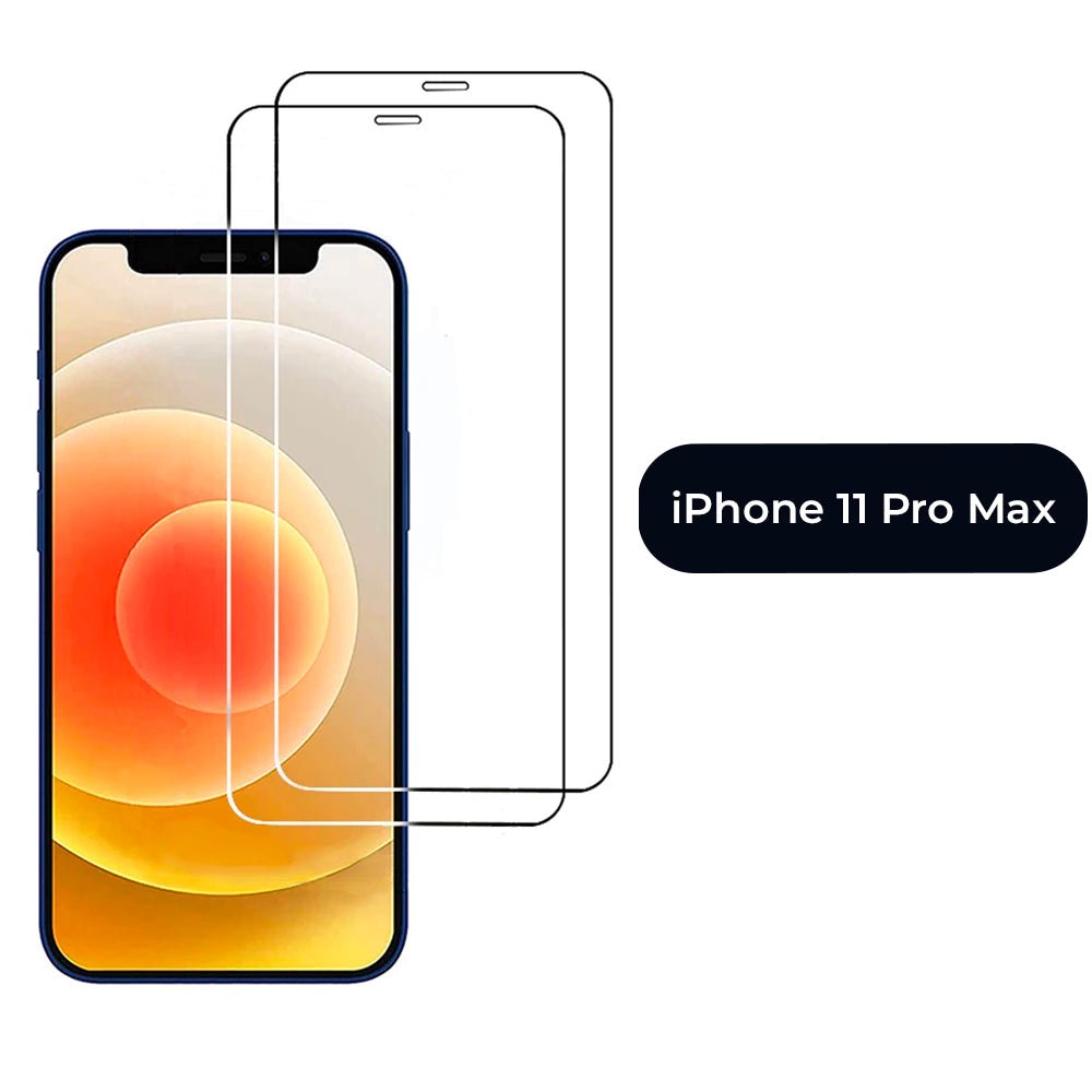 Screen Protector For iPhone Tempered Glass 2 pack For iPhone 14 13 12 11 X XR XS Mini Pro Screen Protectors iPhone 11 Pro Max Accessories Gifts UK
