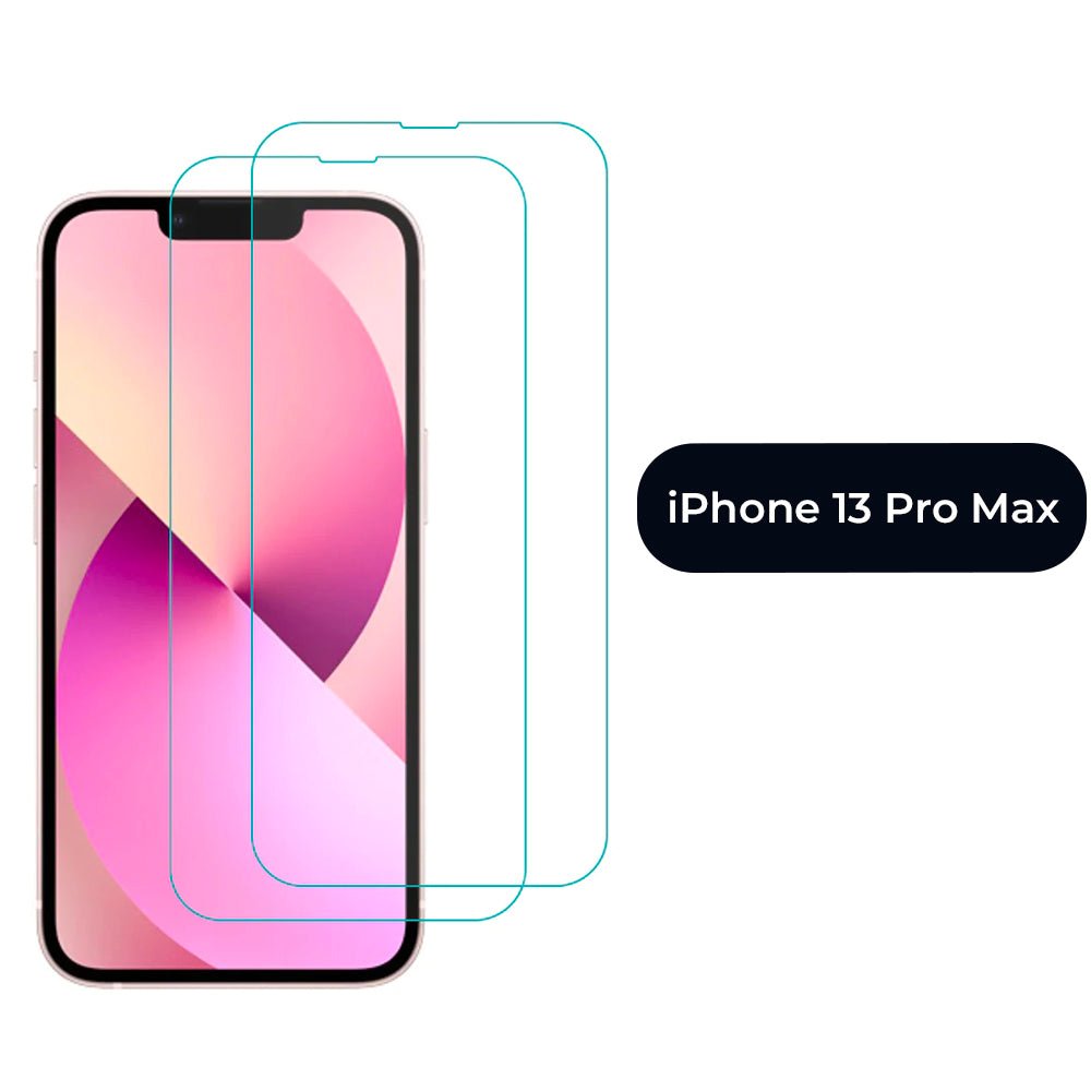 Screen Protector For iPhone Tempered Glass 2 pack For iPhone 14 13 12 11 X XR XS Mini Pro Screen Protectors iPhone 13 Pro Max Accessories Gifts UK