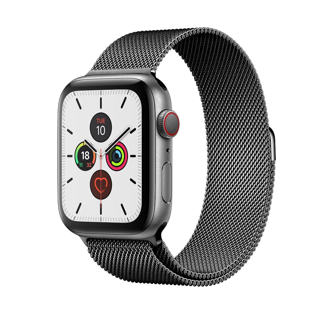 Space Grey Milanese Watch Strap Loop For Apple Watch Series 7 6 5 4 3 2 1 & SE Milanese Loop 38 / 40 / 41mm Accessories Gifts UK