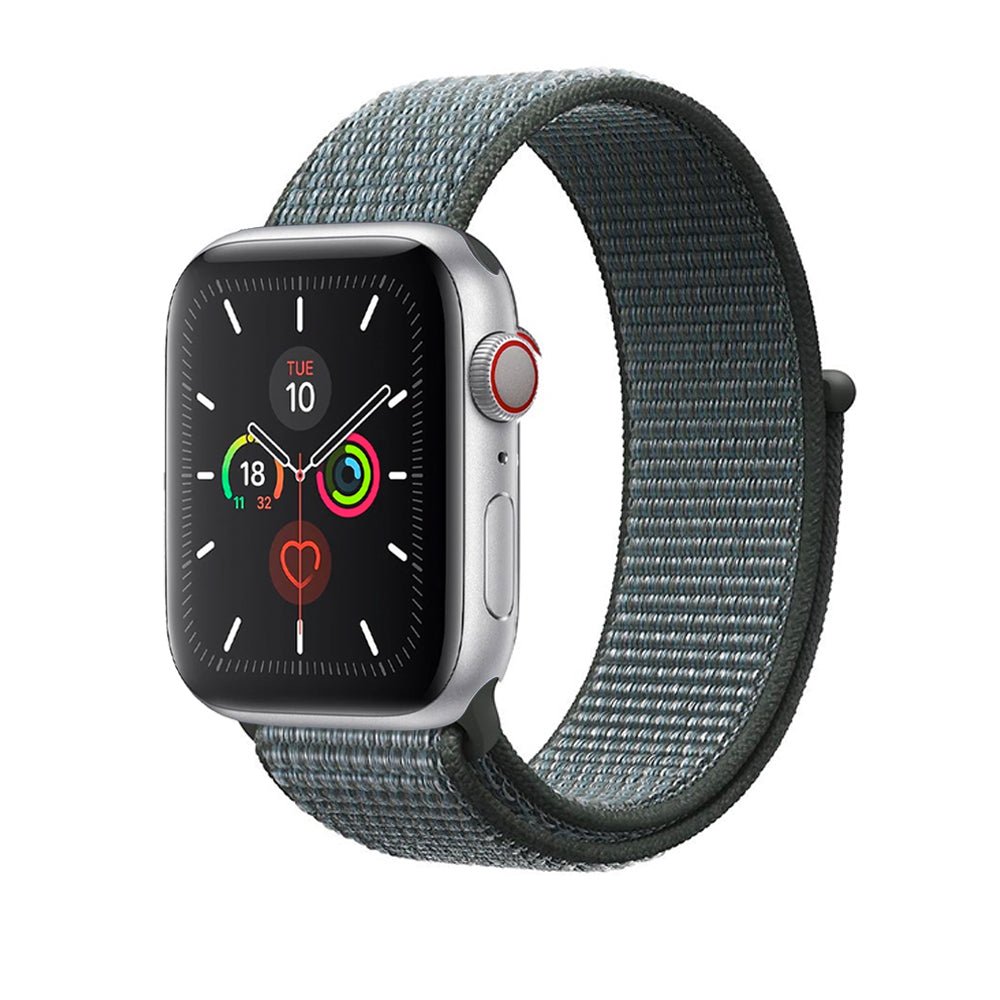 Storm Grey Nylon Loop for Apple Watch Nylon Loop 38 / 40 / 41mm Accessories Gifts UK