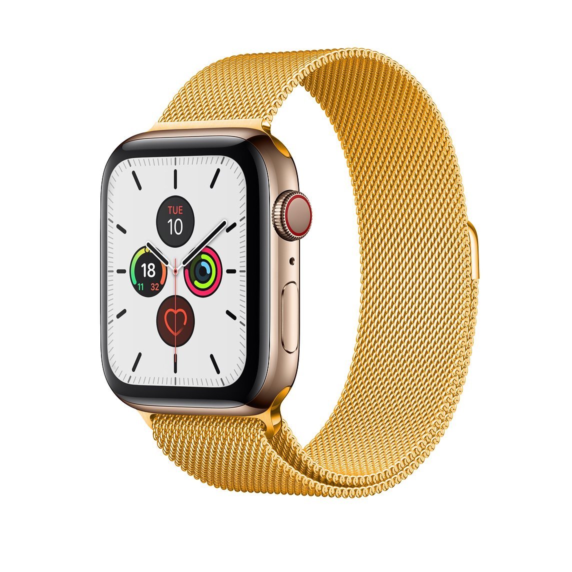 Yellow Gold Milanese Watch Strap Loop For Apple Watch Series 7 6 5 4 3 2 1 & SE Milanese Loop 38 / 40 / 41mm Accessories Gifts UK
