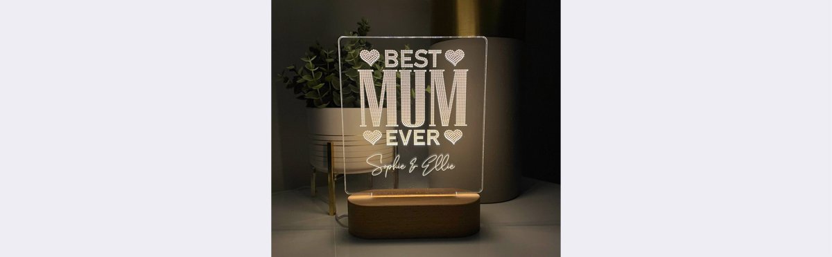 Personalised LED lamps - Accessories Gifts UK