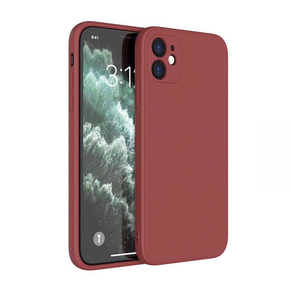 Red Shockproof Silicone Phone Case For iPhone    Accessories Gifts UK