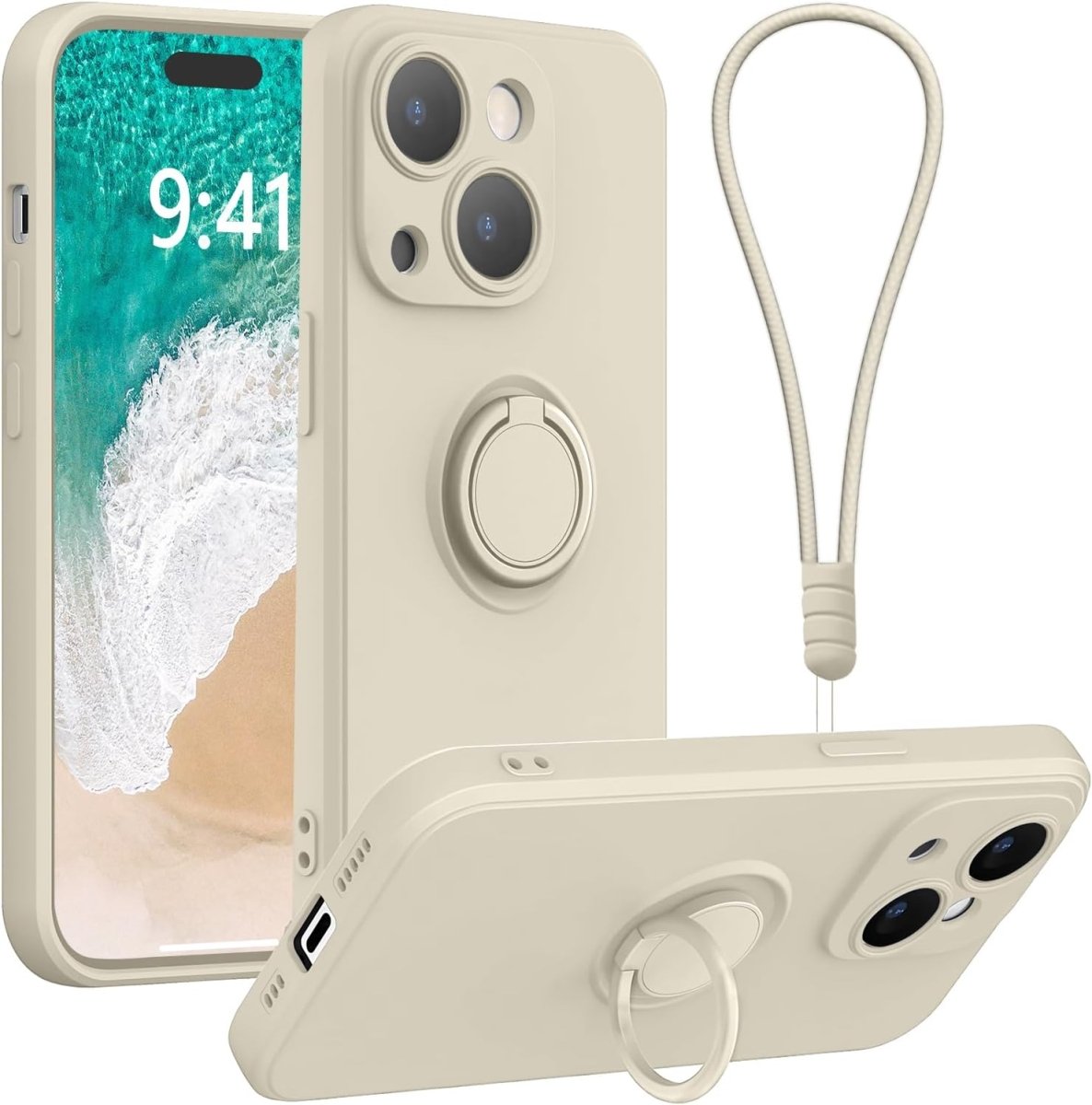 Starlight Shockproof Silicone Case For iPhone With Ring And Lanyard  Starlight iPhone 11 Accessories Gifts UK