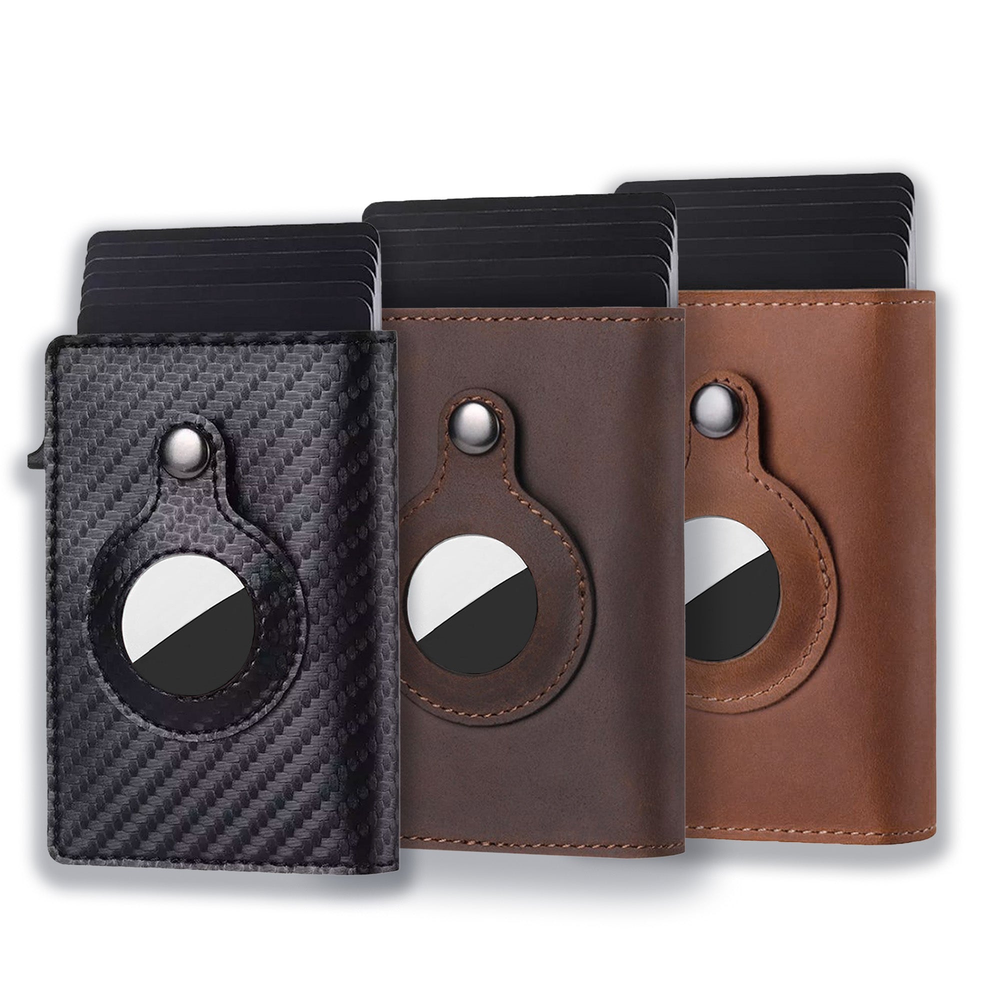 AirTag Minimalist Card Wallet | Genuine Leather Wallet RFID Blocking