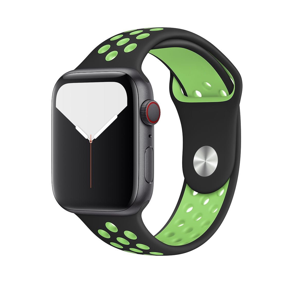 Black/Lime Blast Silicone Sport Strap for Apple Watch Silicone Bands 38 / 40 / 41mm S-M Accessories Gifts UK