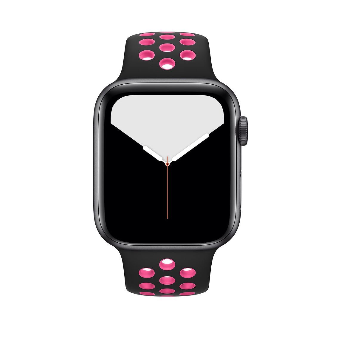 Black/Pink Blast Silicone Sport Strap for Apple Watch Silicone Bands   Accessories Gifts UK