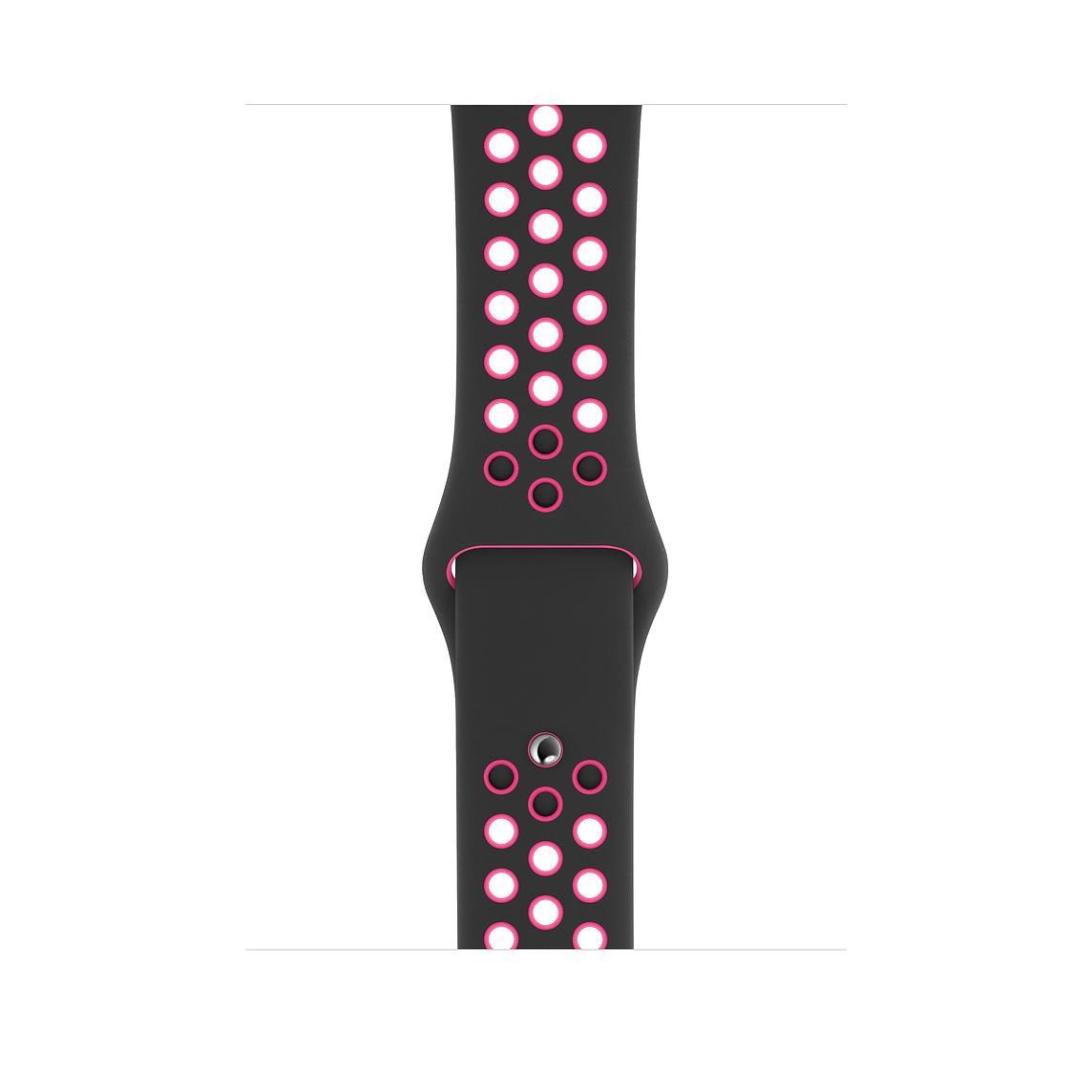 Black/Pink Blast Silicone Sport Strap for Apple Watch Silicone Bands   Accessories Gifts UK