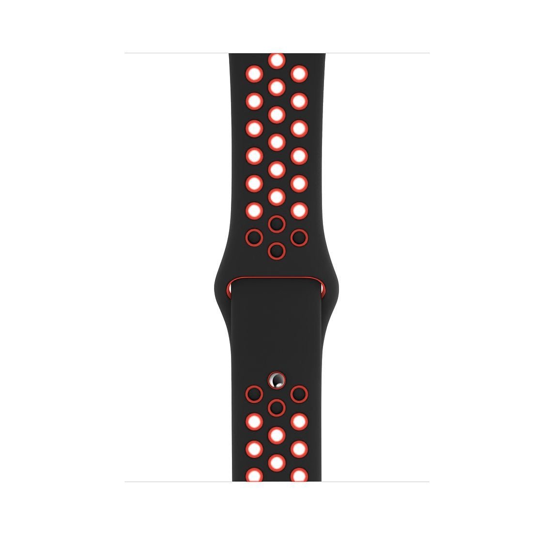 Black/Red Silicone Sport Strap for Apple Watch Silicone Bands   Accessories Gifts UK