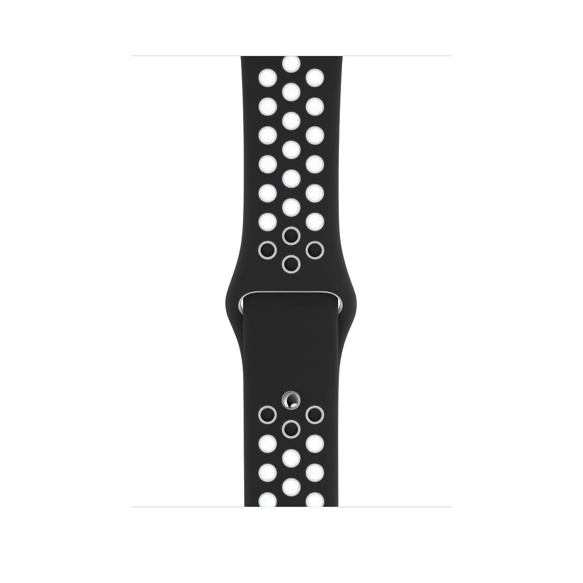 Black/White Silicone Sport Strap for Apple Watch Silicone Bands   Accessories Gifts UK