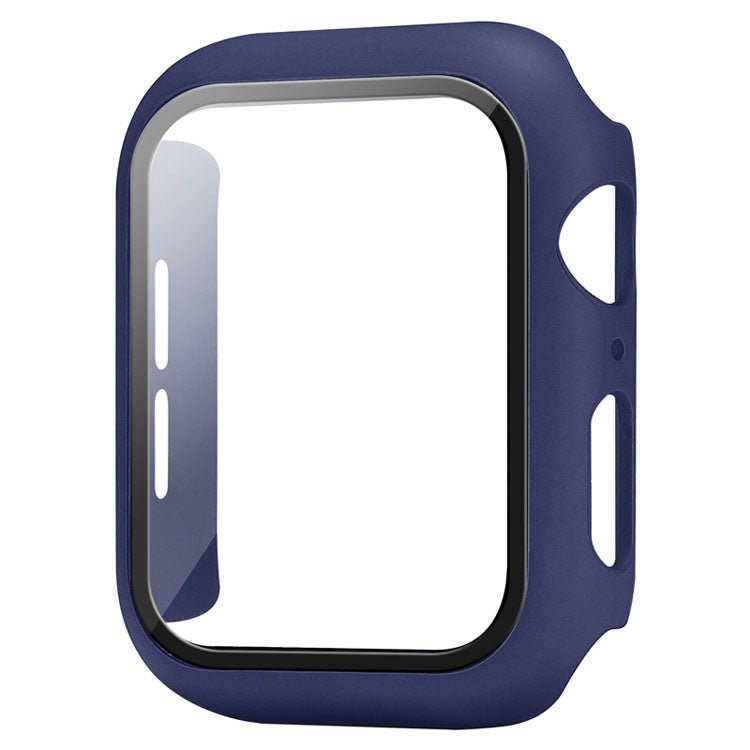 Blue Bumper Case For Apple Watch | 2 in 1 Tempered Glass Screen Protector + Bumper Case Bumper Cases Blue 40MM Accessories Gifts UK