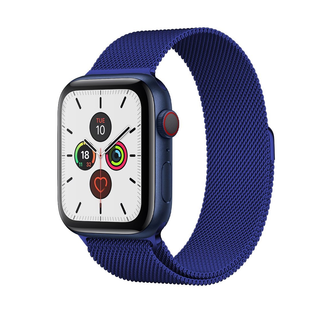 Blue Milanese Watch Strap Loop For Apple Watch Series 7 6 5 4 3 2 1 & SE Milanese Loop 38 / 40 / 41mm  Accessories Gifts UK