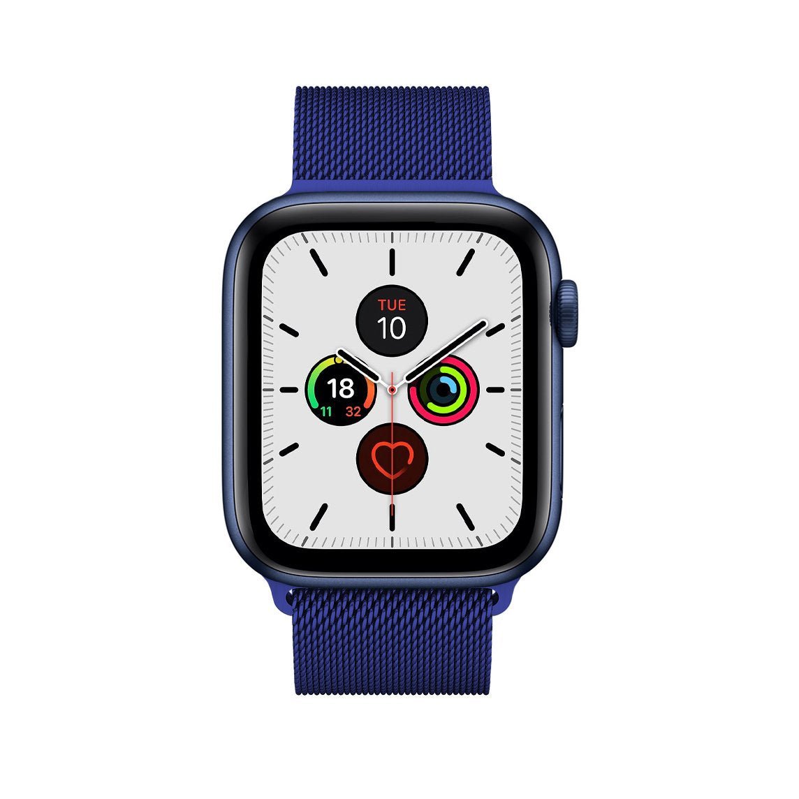 Blue Milanese Watch Strap Loop For Apple Watch Series 7 6 5 4 3 2 1 & SE Milanese Loop   Accessories Gifts UK