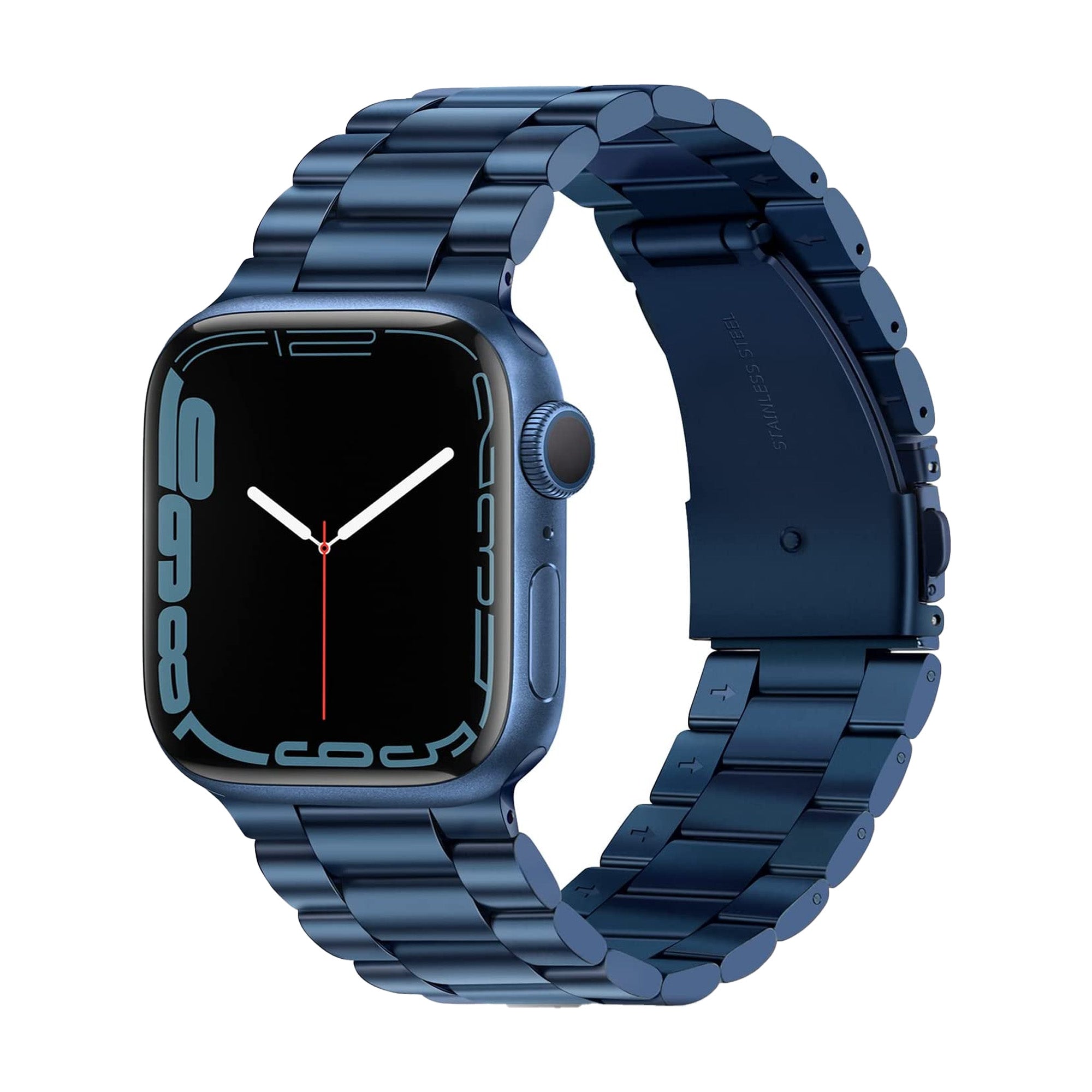 Blue Stainless Steel Watch Strap For Apple Watch Stainless Steel 38 / 40 / 41mm  Accessories Gifts UK