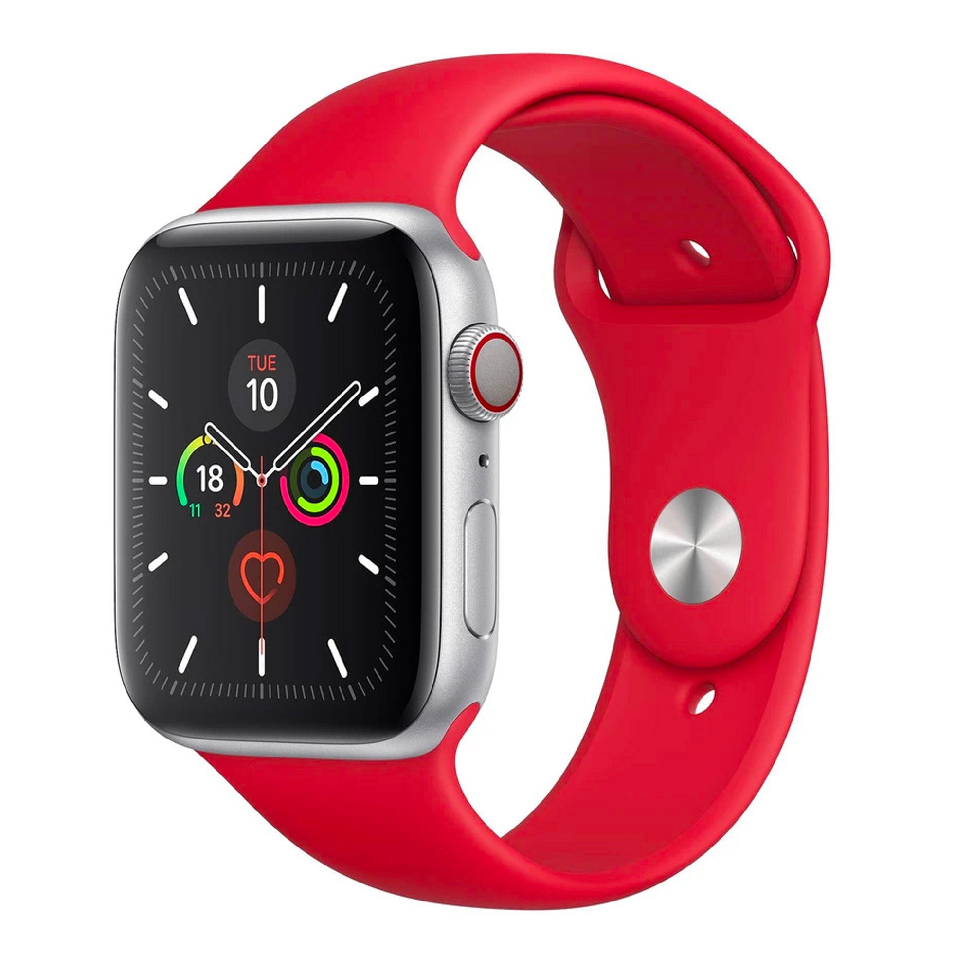 Bright Red Silicone Band for Apple Watch Silicone Bands 38 / 40 / 41mm S-M Accessories Gifts UK