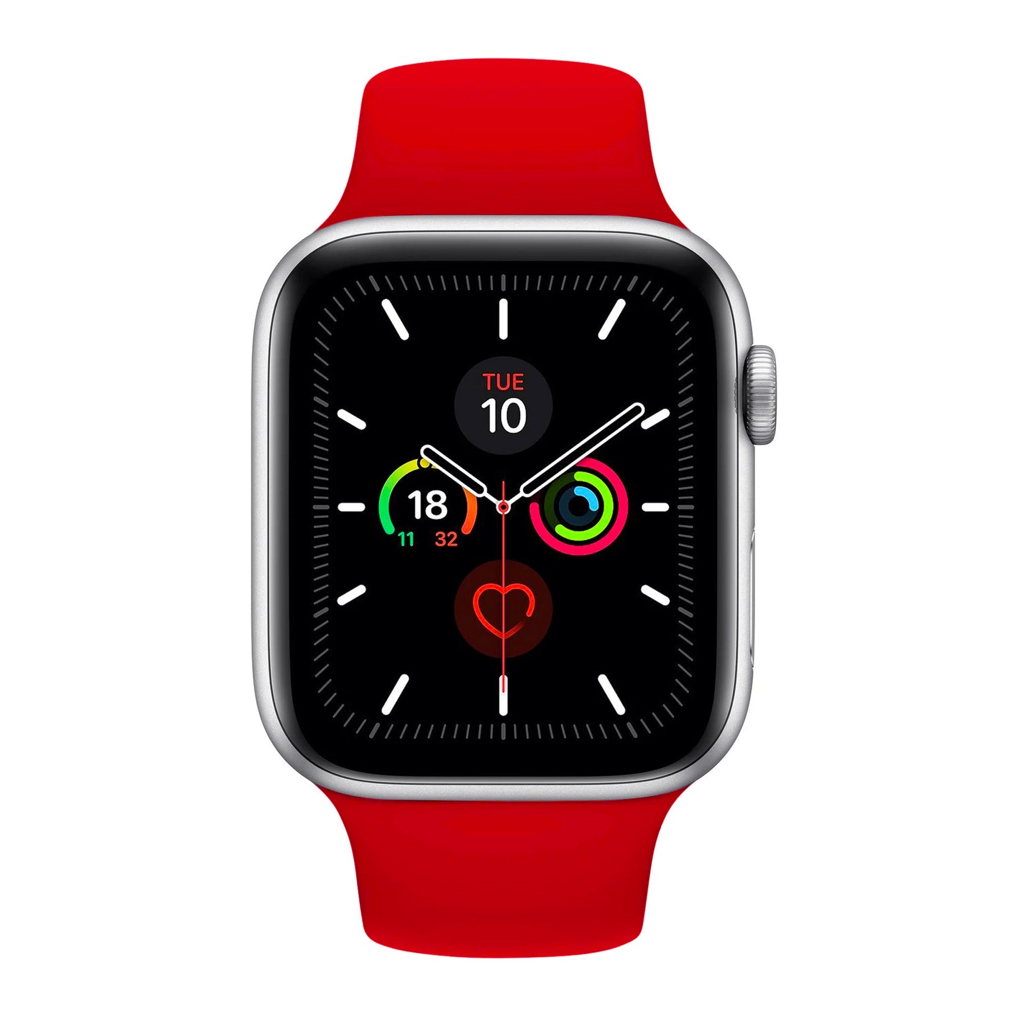 Bright Red Silicone Band for Apple Watch Silicone Bands   Accessories Gifts UK